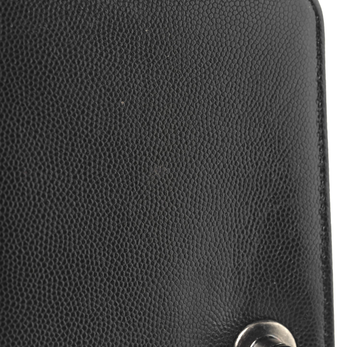 Caviar Quilted Small Boy Flap Black