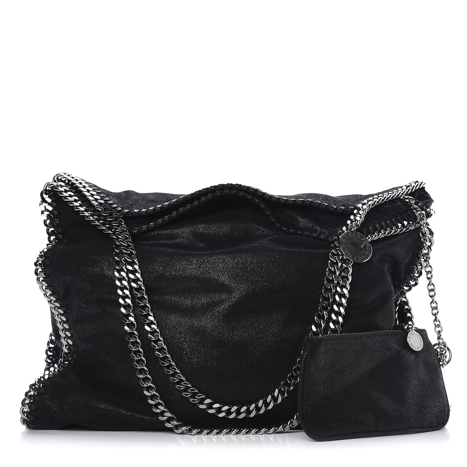 Stella McCartney Shaggy Deer Big Falabella Tote Black 1 of 10