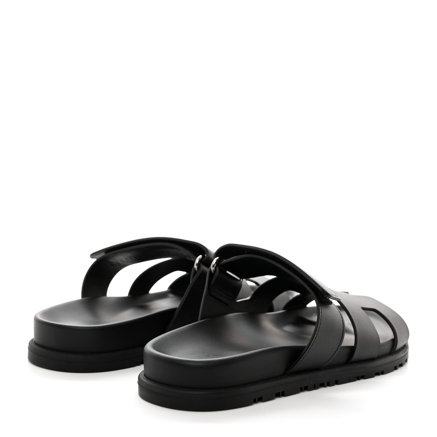 Calfskin Womens Chypre Sandals 37.5 Black