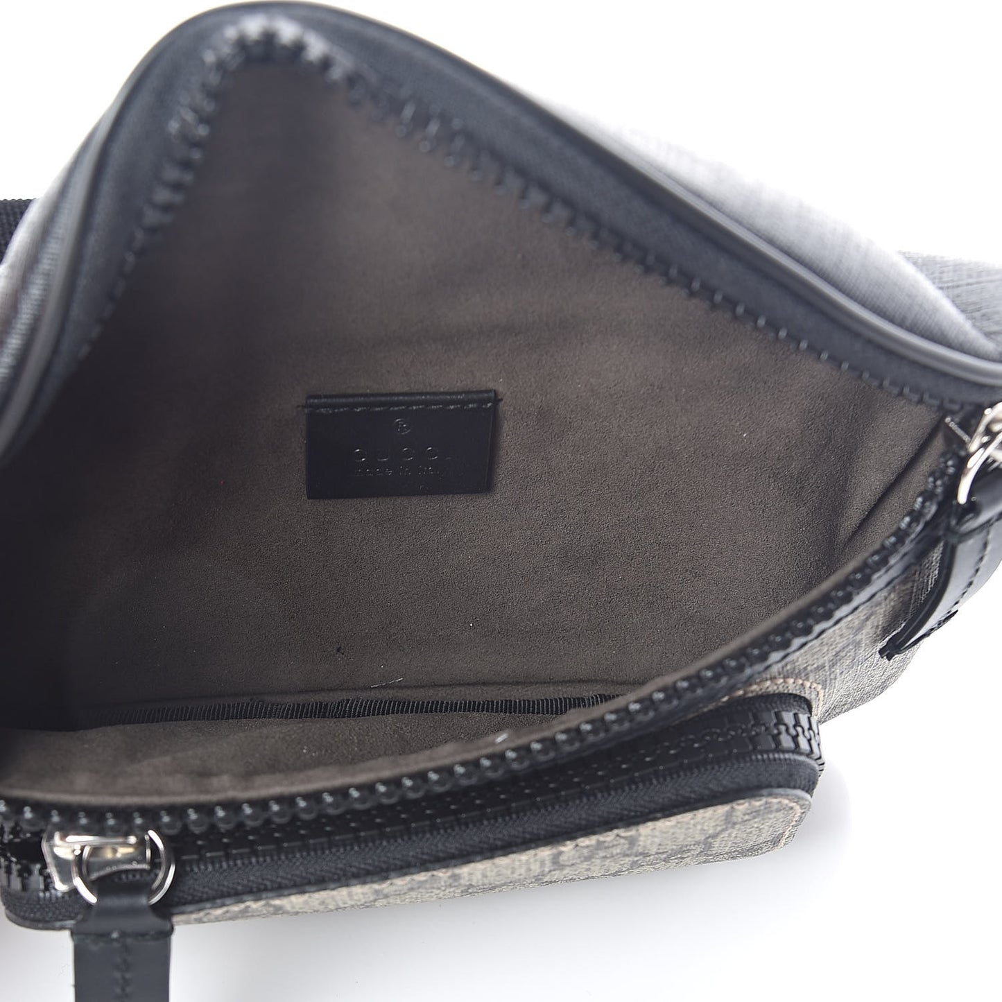 GG Supreme Monogram Belt Bag Black