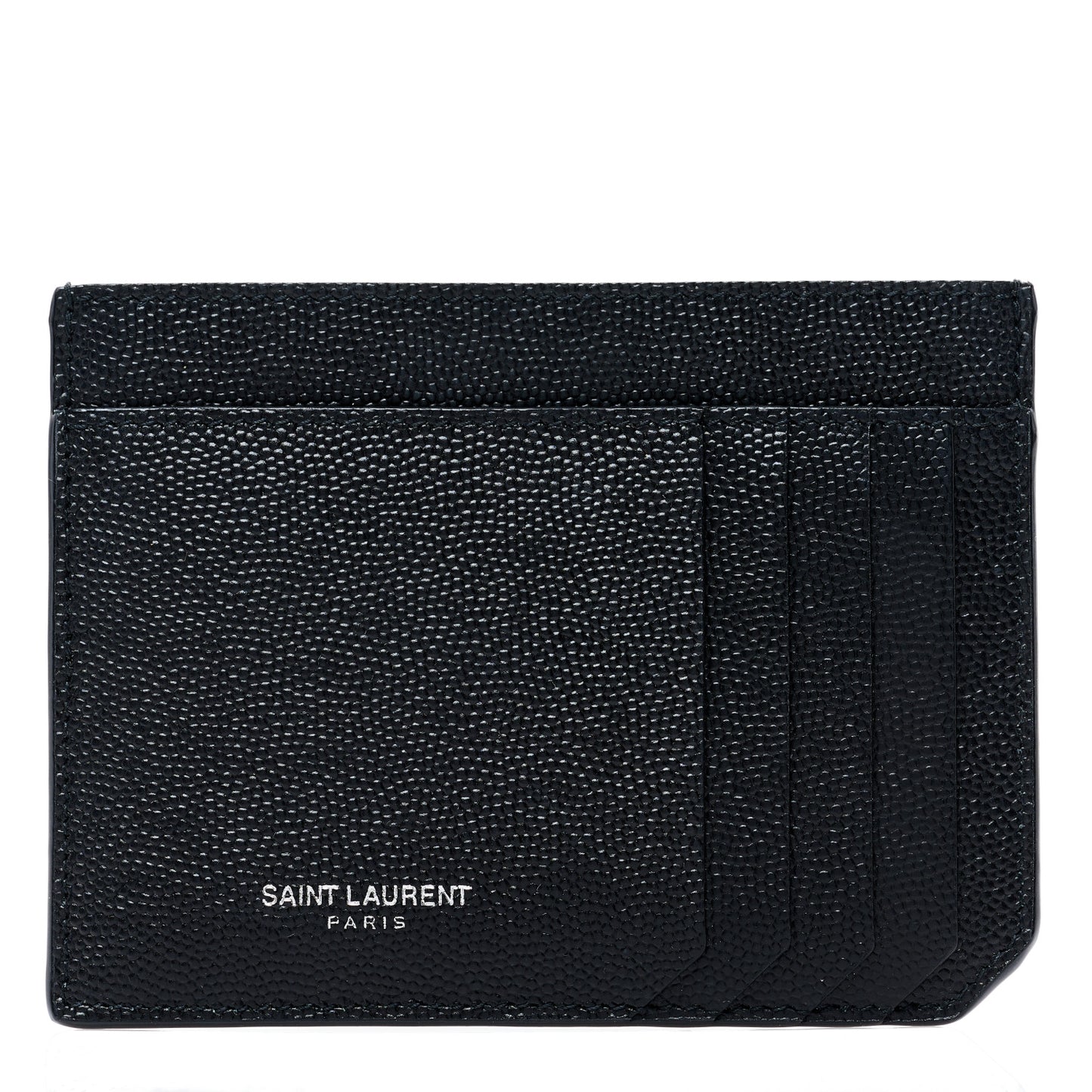 Calfskin 5 Fragments Card Holder Black