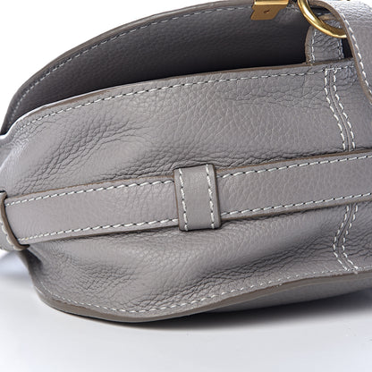 Chloe Calfskin Mini Marcie Round Crossbody Bag Cashmere Grey 9 of 11
