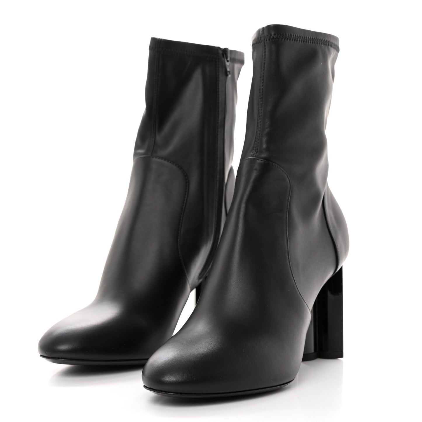 Calfskin Uniformes Silhouette Ankle Boots 39 Black