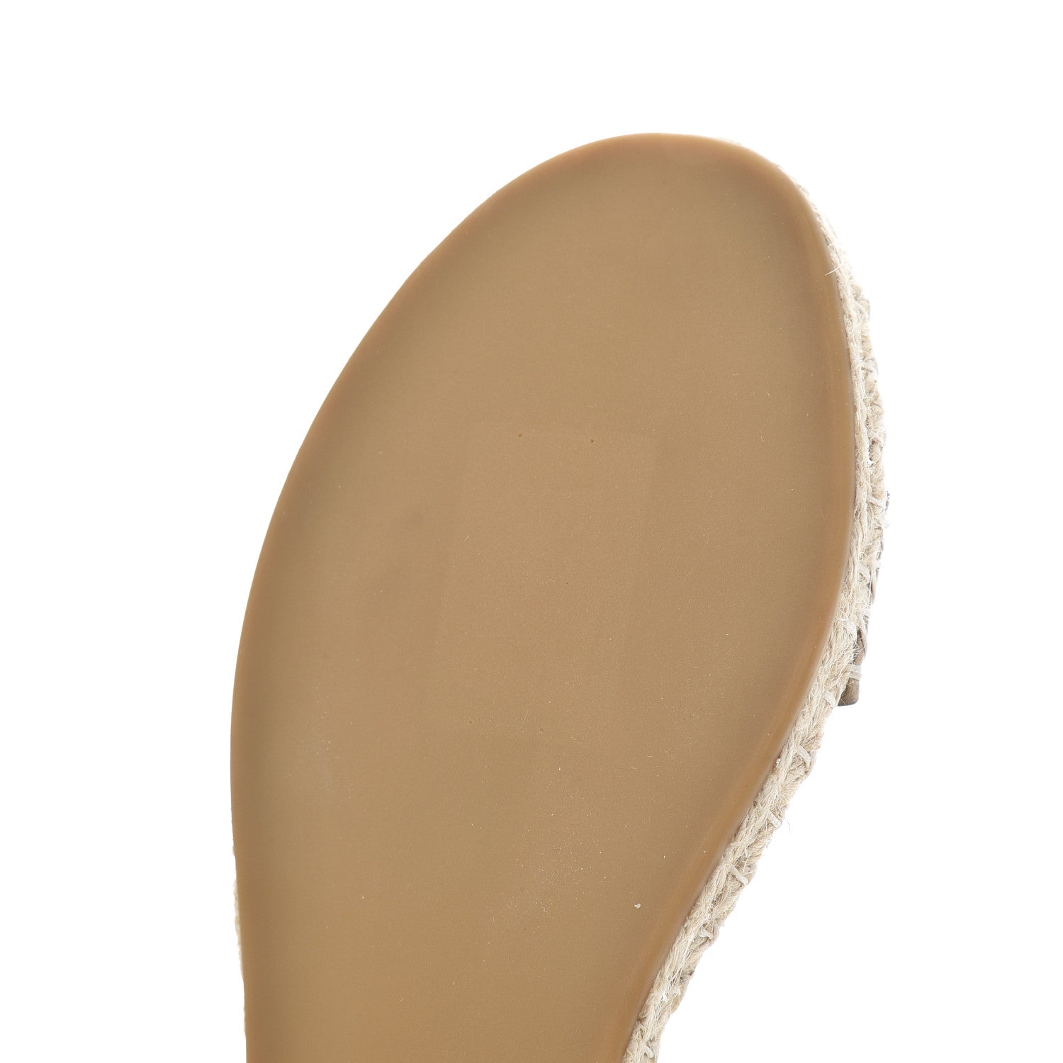 Valentino Garavani Metallic Calfskin Rockstud Ankle Strap Espadrille Flat Sandals 40 Skin 13 of 17