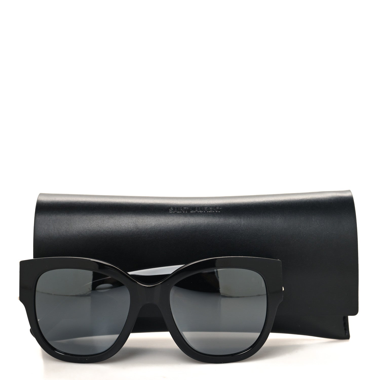 Saint Laurent Acetate Cateye Sunglasses SL M95 F Black 8 of 8