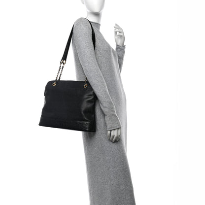 Chanel Caviar CC Shoulder Bag Black 2 of 11
