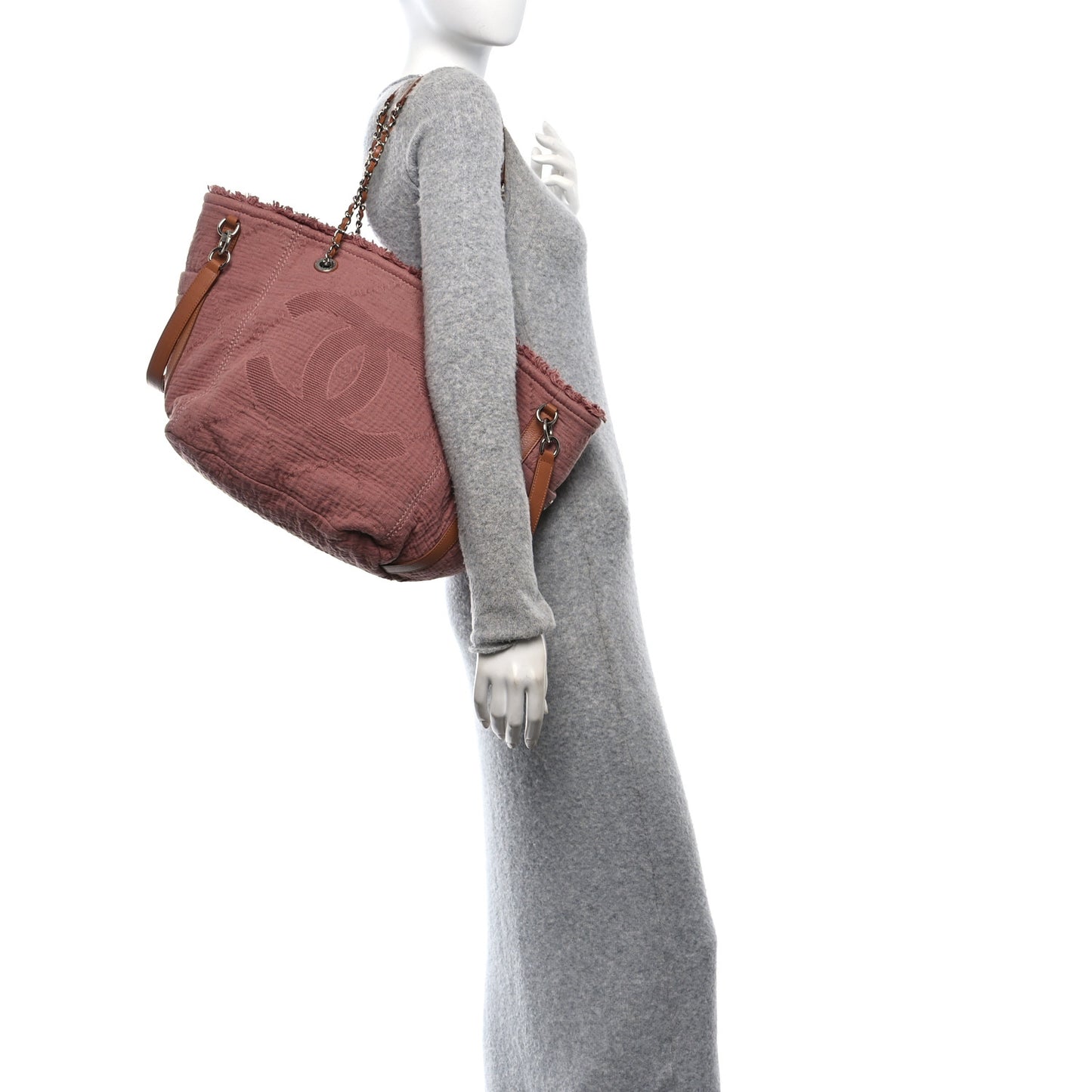 Canvas Small Double Face Shopping Tote Pink