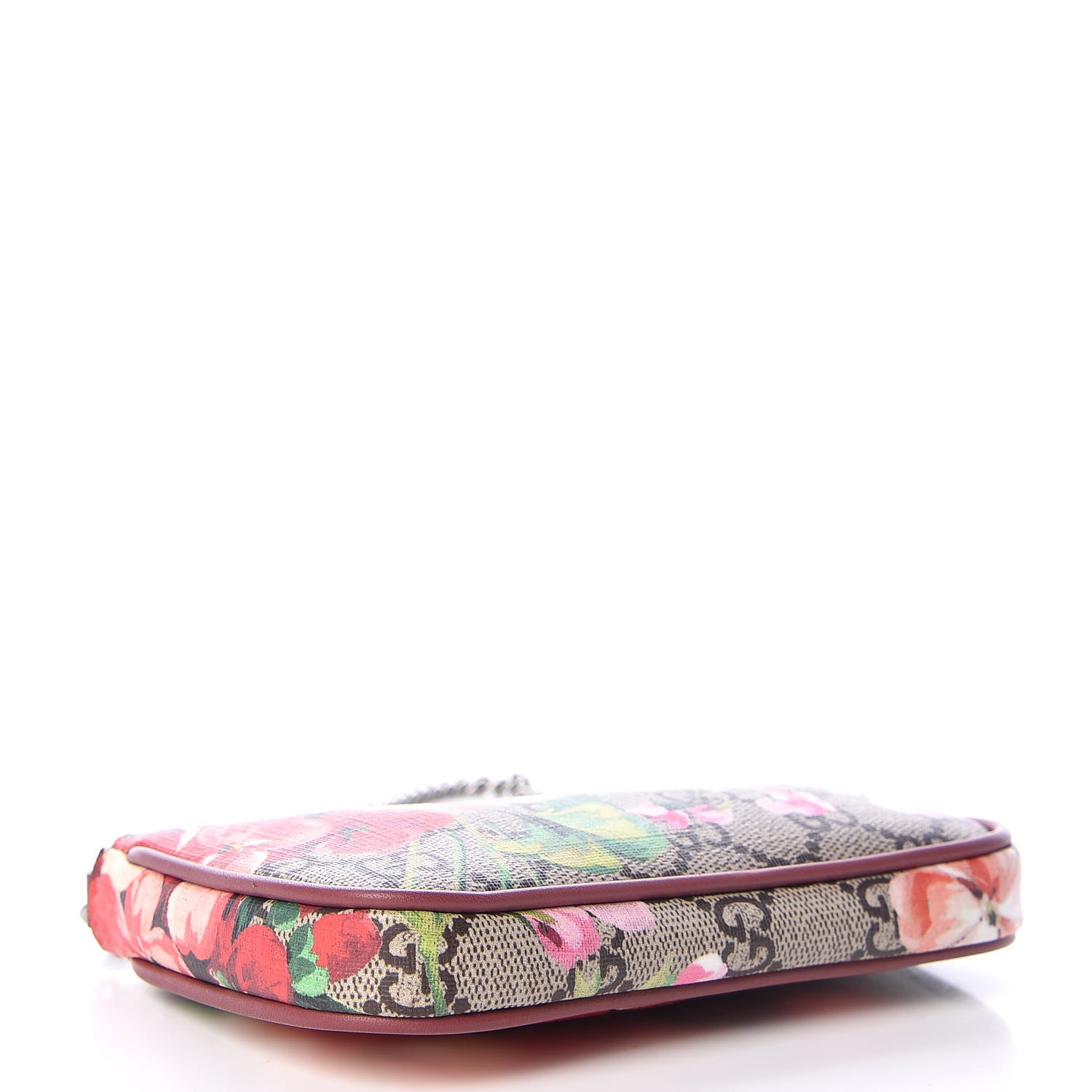 Gucci GG Supreme Monogram Blooms Mini Chain Bag Beige Multicolor Dry Rose 5 of 10