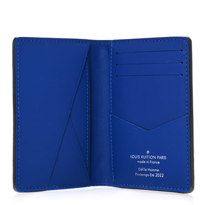 Louis Vuitton Taurillon Illusion Pocket Organizer Bleu Rose 5 of 7