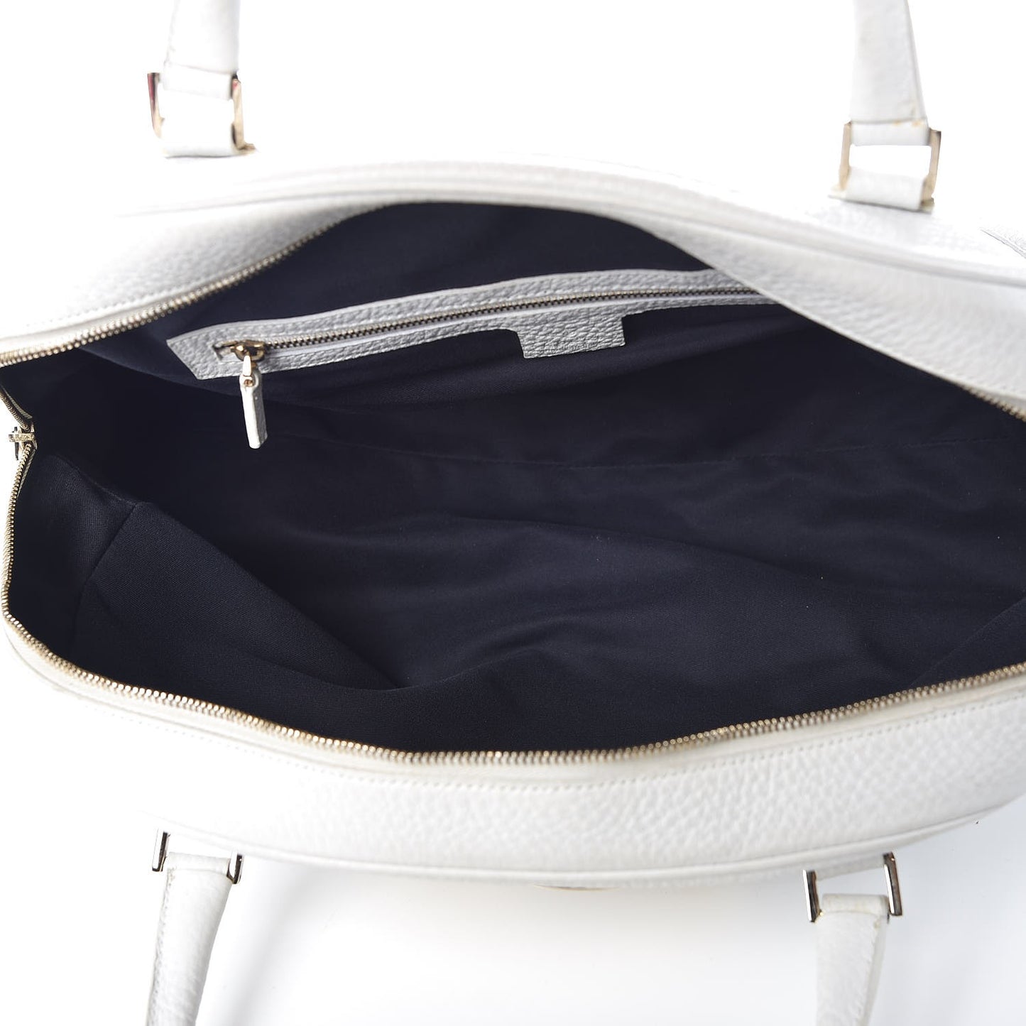 Calfskin Web Blondie Bowler White