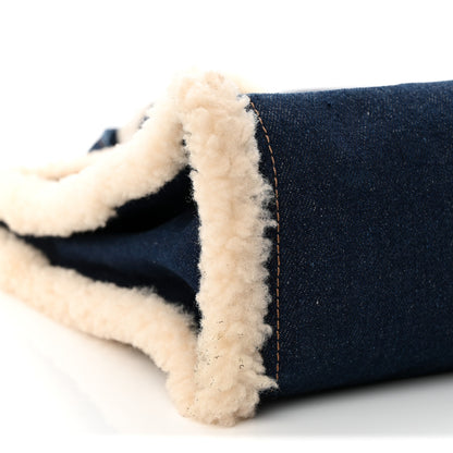 Telfar X UGG Denim Shearling Medium Shopping Bag Raw Denim 9 of 10