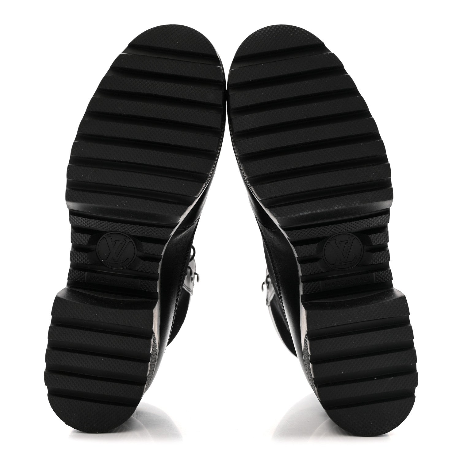 Louis Vuitton Canvas Calfskin Laureate Platform Desert Boots 40 Black 6 of 12