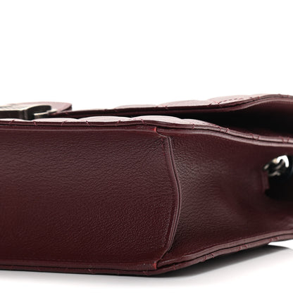 Chanel Goatskin Quilted Large CC University Top Handle Flap Burgundy 6 of 10