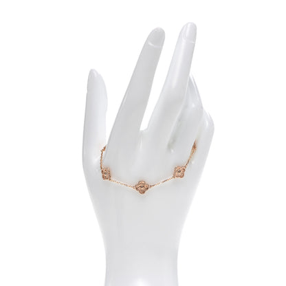 Van Cleef & Arpels 18K Rose Gold 6 Motifs Sweet Alhambra Bracelet 2 of 7