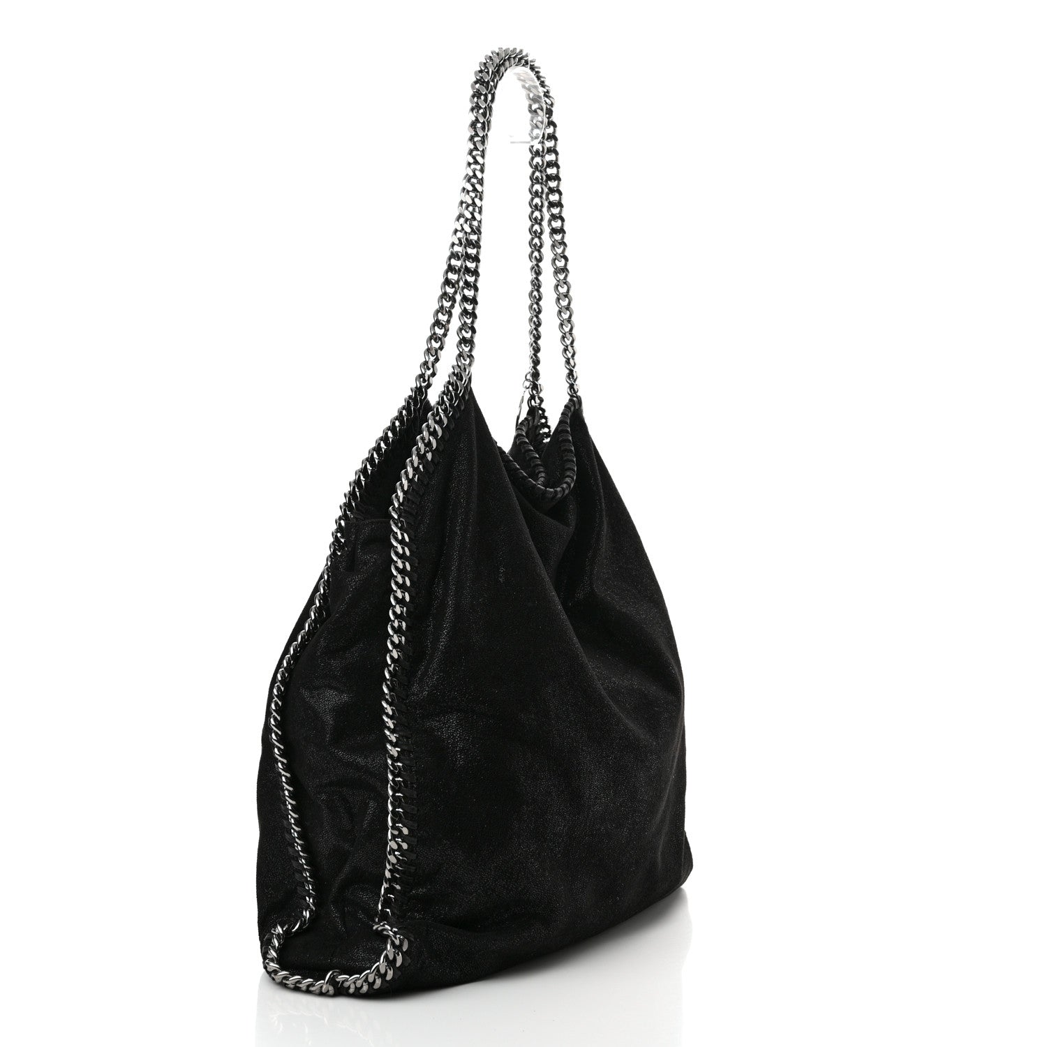 Stella McCartney Shaggy Deer Big Falabella Tote Black 4 of 11