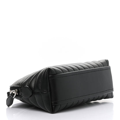 Prada Soft Calfskin Diagramme Wristlet Pouch Bag Black 4 of 7