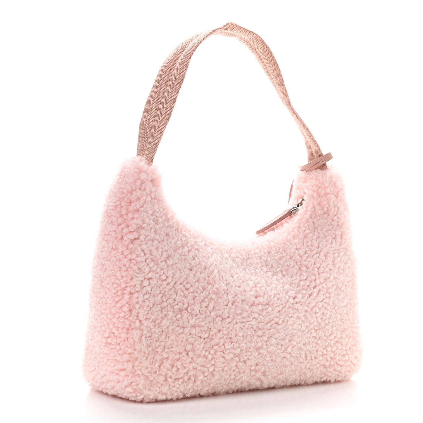 Shearling Mini Re-Edition 2000 Bag Orchidea
