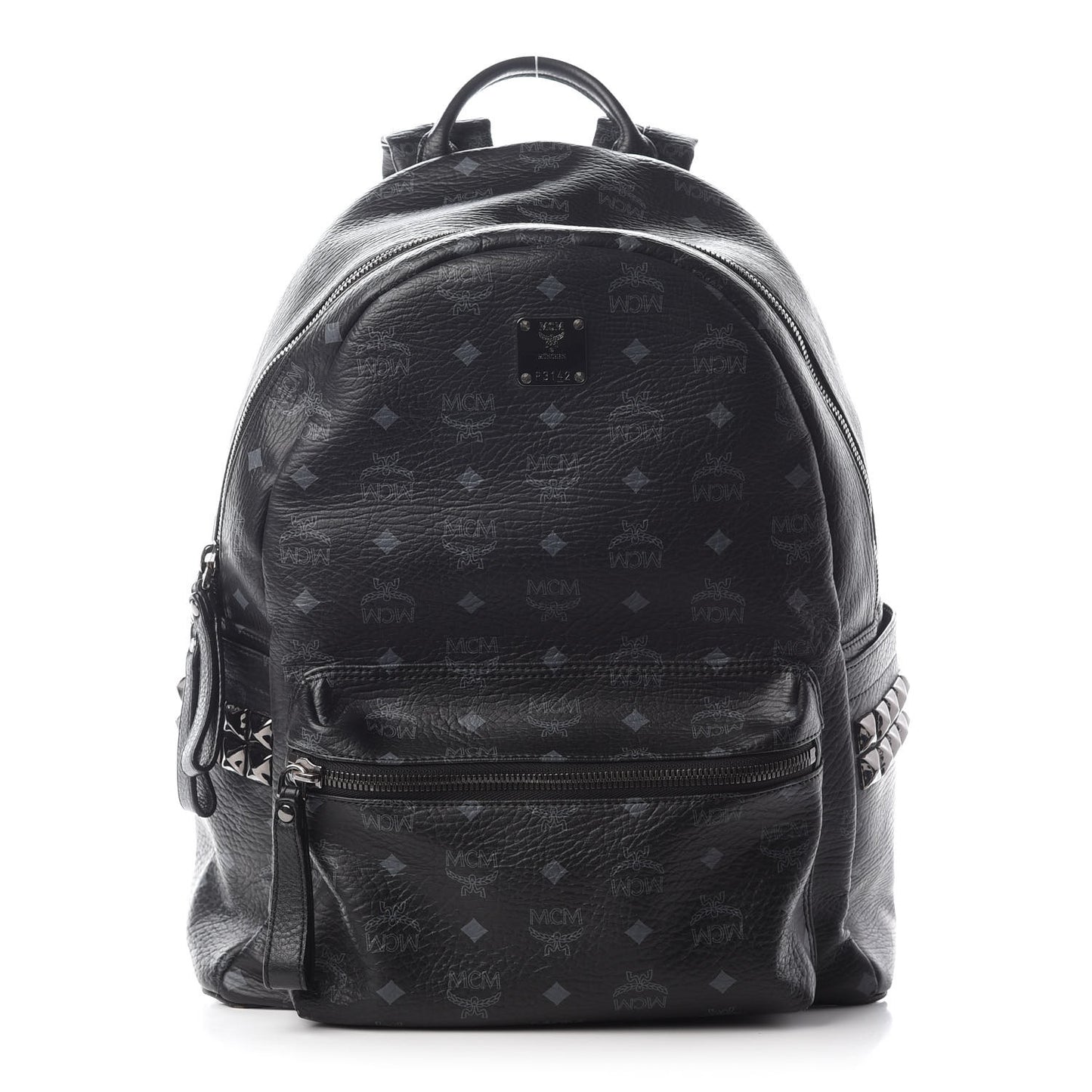 Visetos Small Side Stud Stark Backpack Black