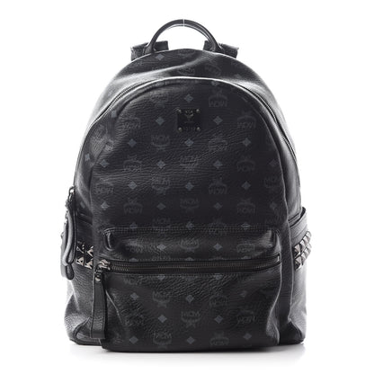 MCM Visetos Small Side Stud Stark Backpack Black 1 of 9