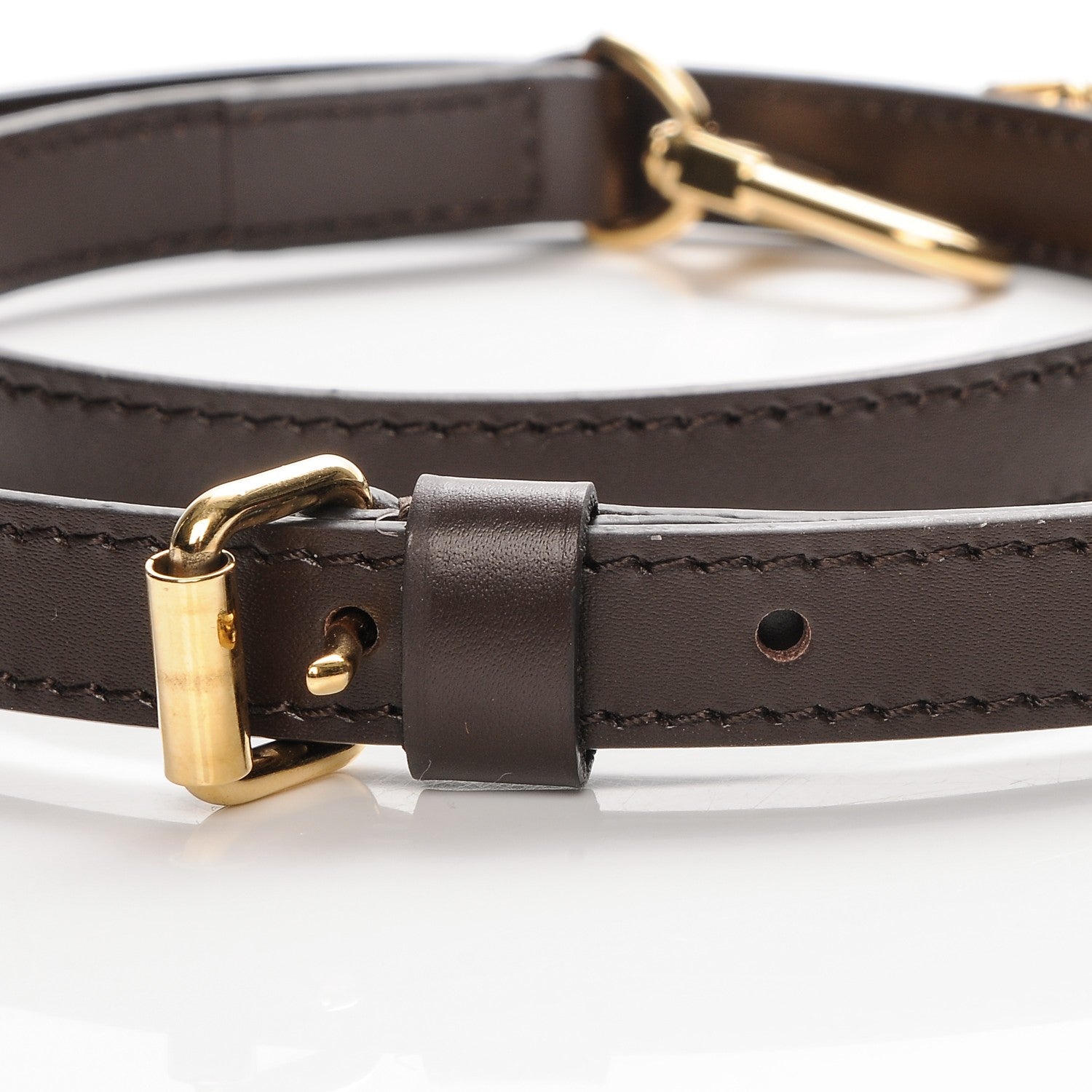 Louis Vuitton Calfskin 12mm Adjustable Shoulder Strap Brown 6 of 6