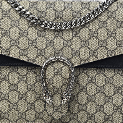 Gucci GG Supreme Monogram Medium Dionysus Shoulder Bag Black 10 of 10