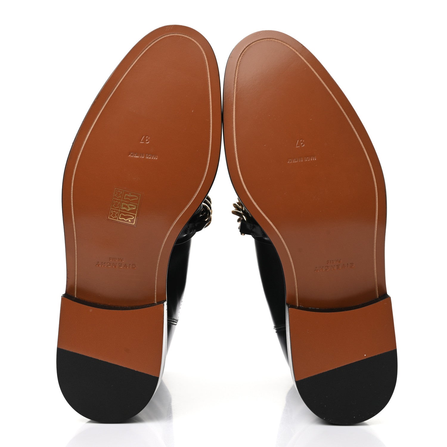 Givenchy Calfskin Chain Chelsea Boots 37 Black 5 of 12