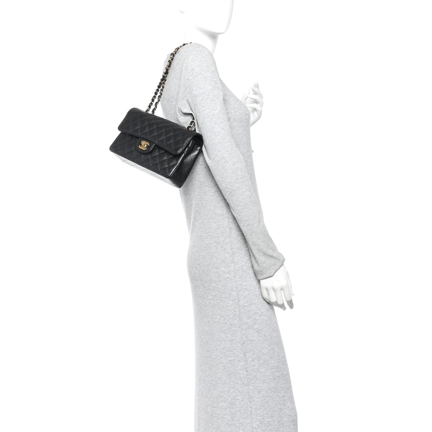 Chanel Caviar Quilted Small Double Flap Black 2 of 10