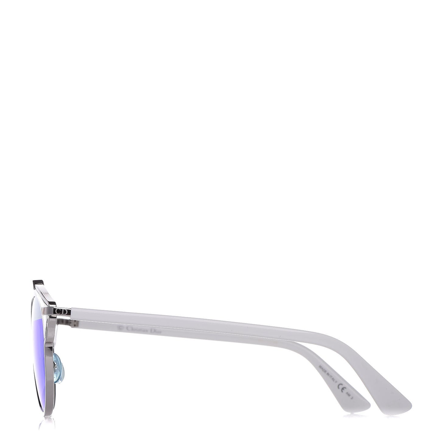 Mirrored So Real Sunglasses Crystal Silver White