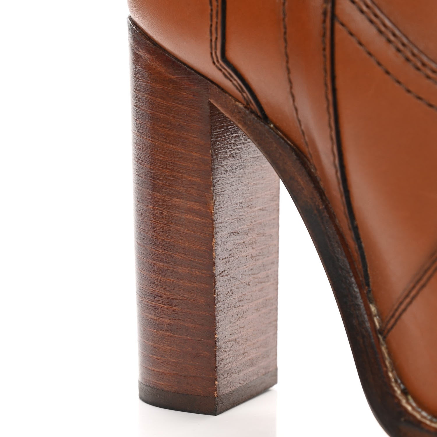 Saint Laurent Kate 105 Western Knee High Boots 36.5 New Papaya 11 of 13