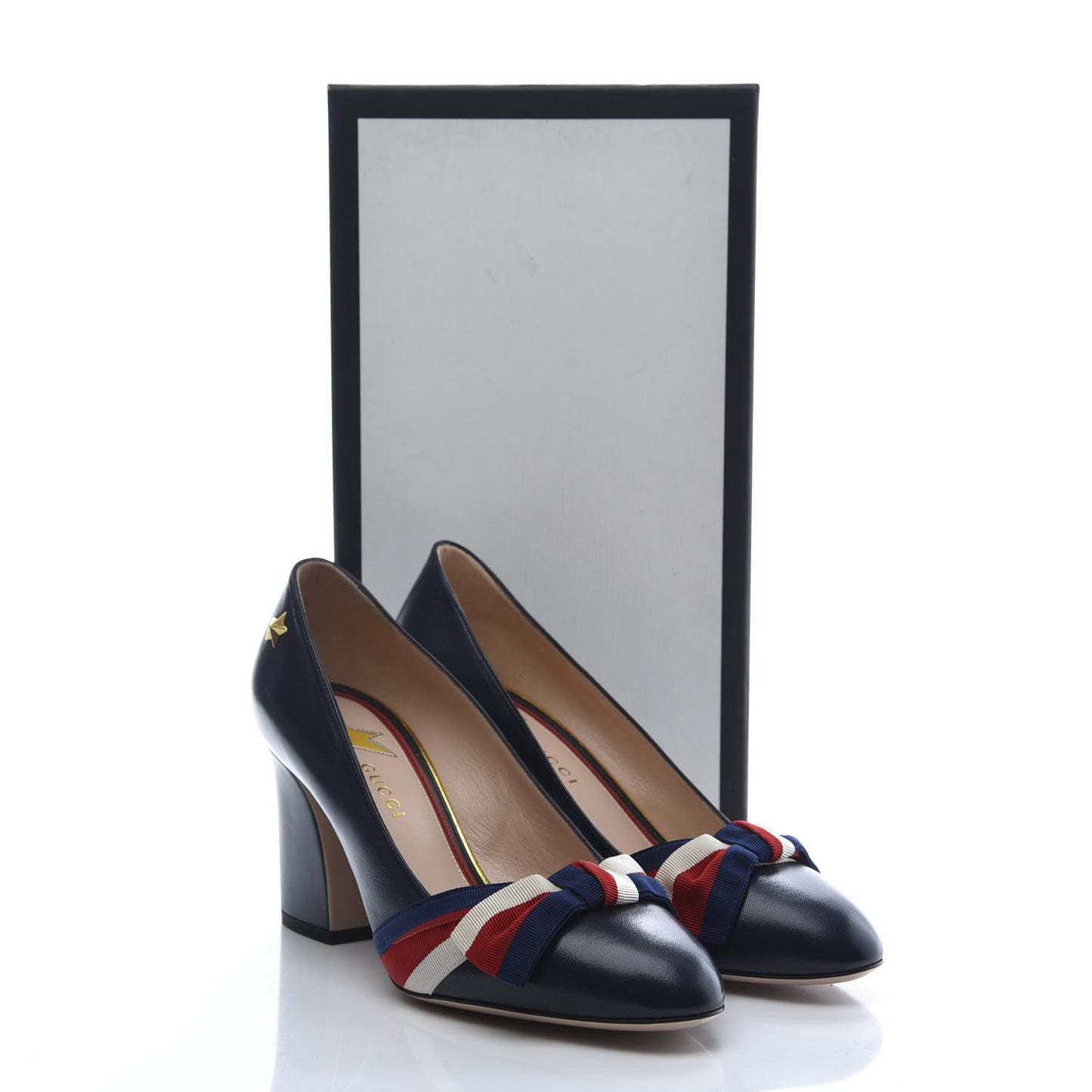 Malaga Kid Web Bow Pumps 38.5 Navy