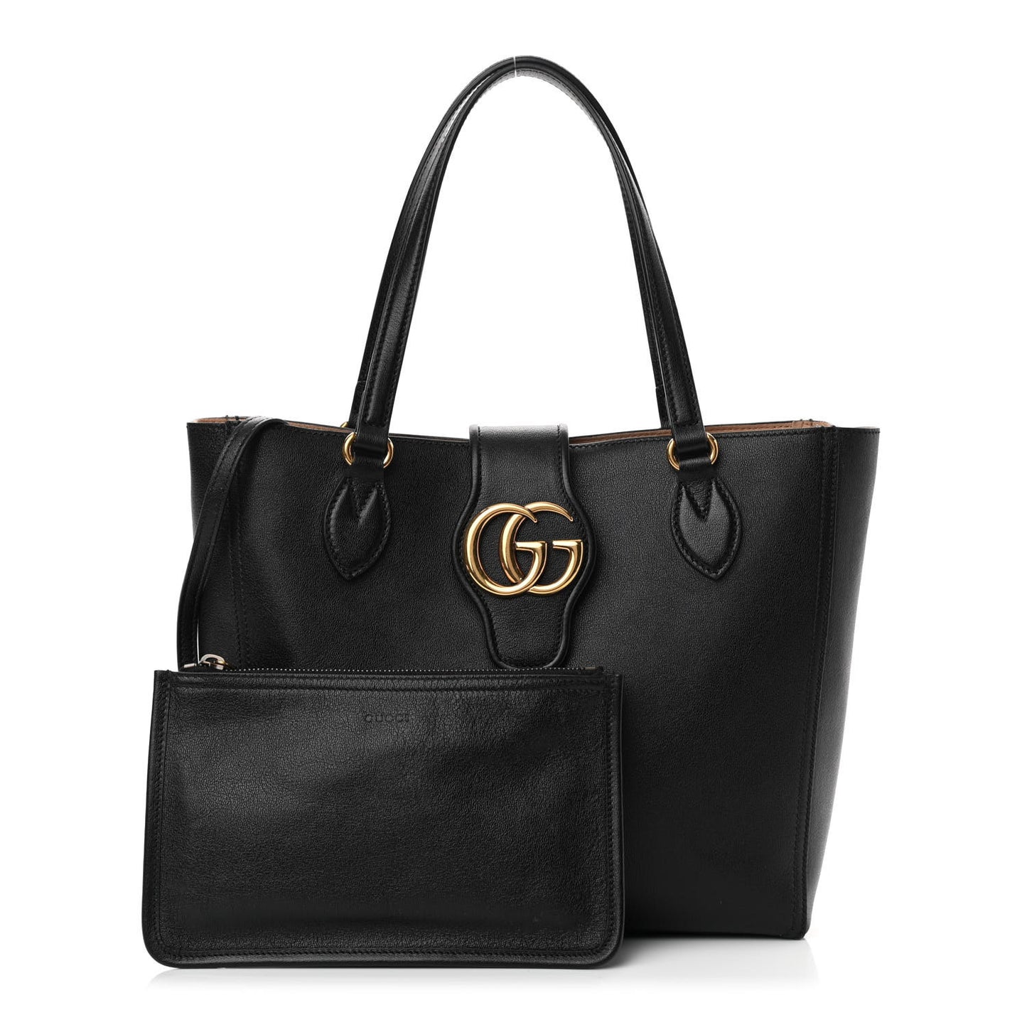 New Sakai Calfskin Lux Small Dahlia Tote Black