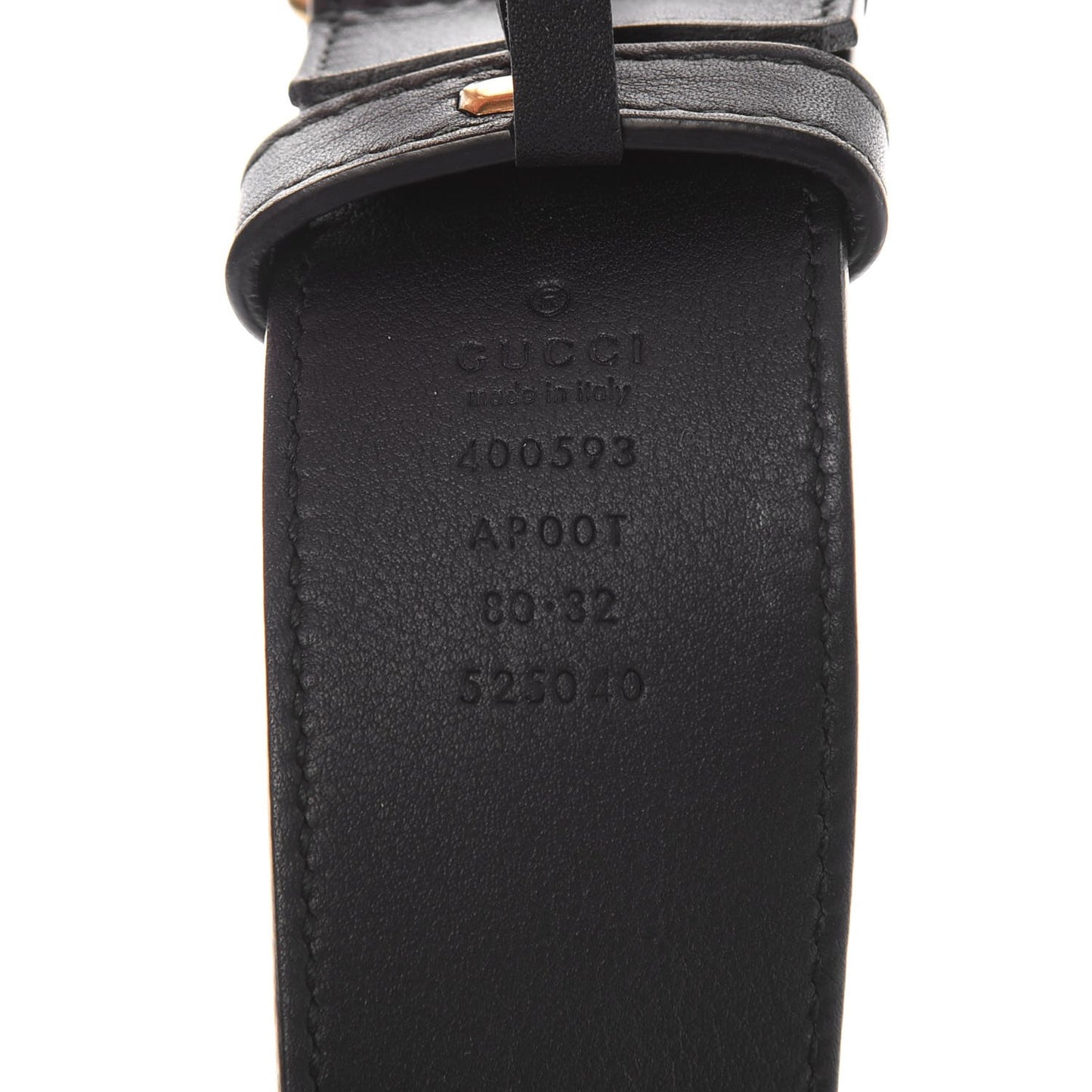 Calfskin Double G 40mm Belt 80 32 Black