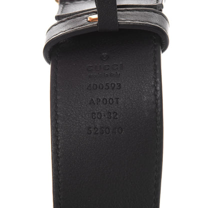 Gucci Calfskin Double G 40mm Belt 80 32 Black 4 of 7