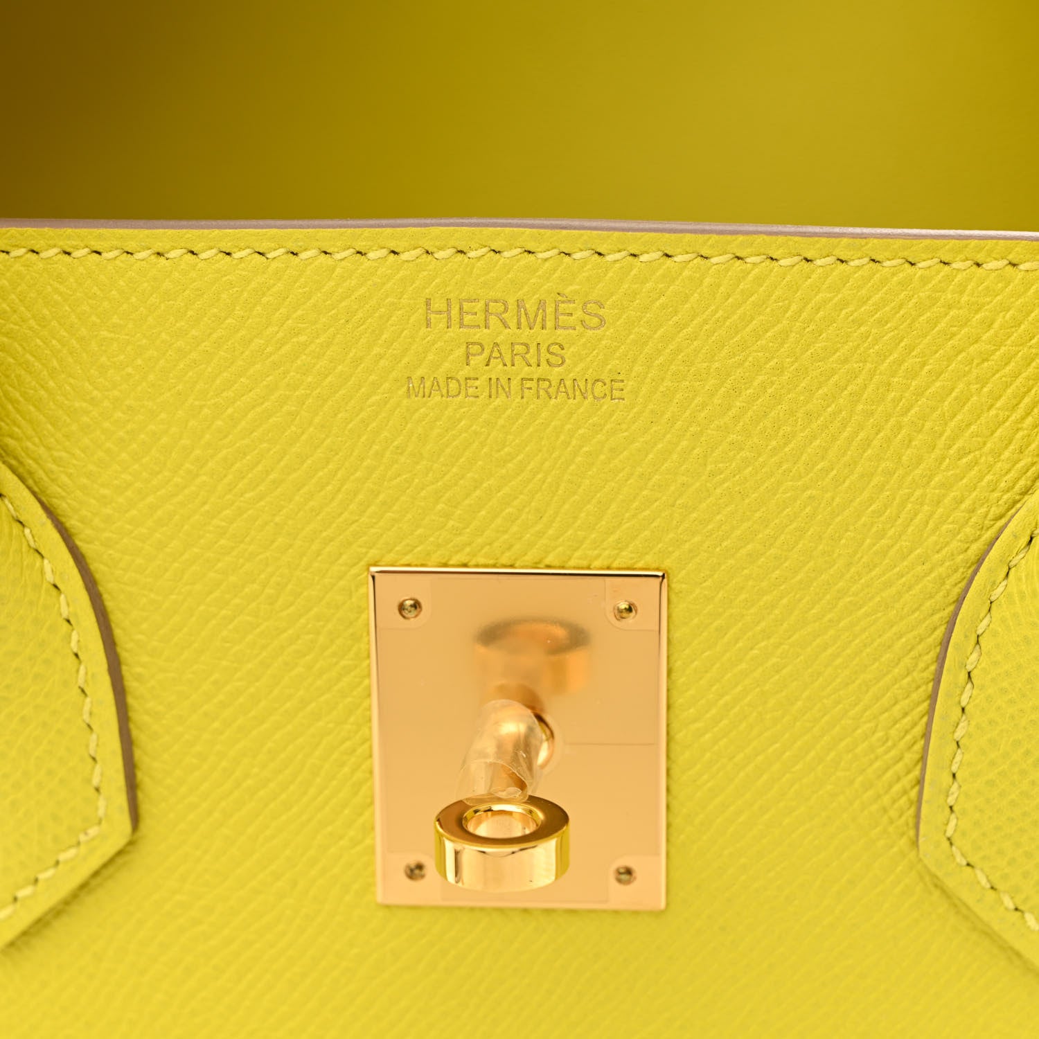Hermes Epsom Birkin 35 Lime 6 of 13