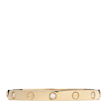 Cartier 18K Yellow Gold 6 Diamond LOVE Bracelet 16 1 of 5