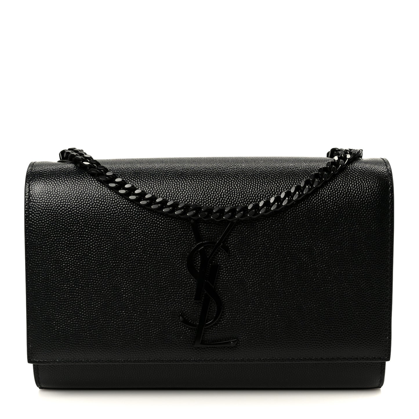 Grain De Poudre Small Classic Monogram Monochrome Kate Satchel Black