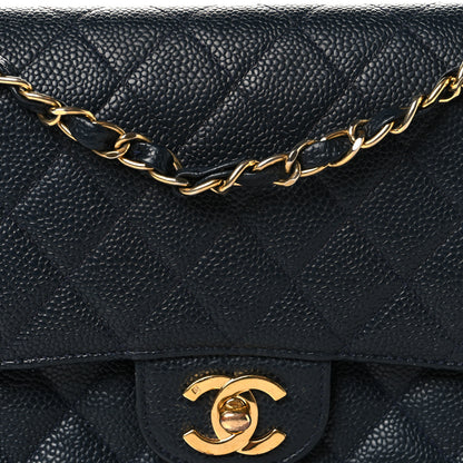 Chanel Caviar Quilted Small Double Flap Navy 8 of 10