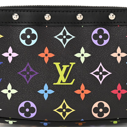 Louis Vuitton LV X TM Monogram Multicolor Pochette Accessories Black 7 of 10