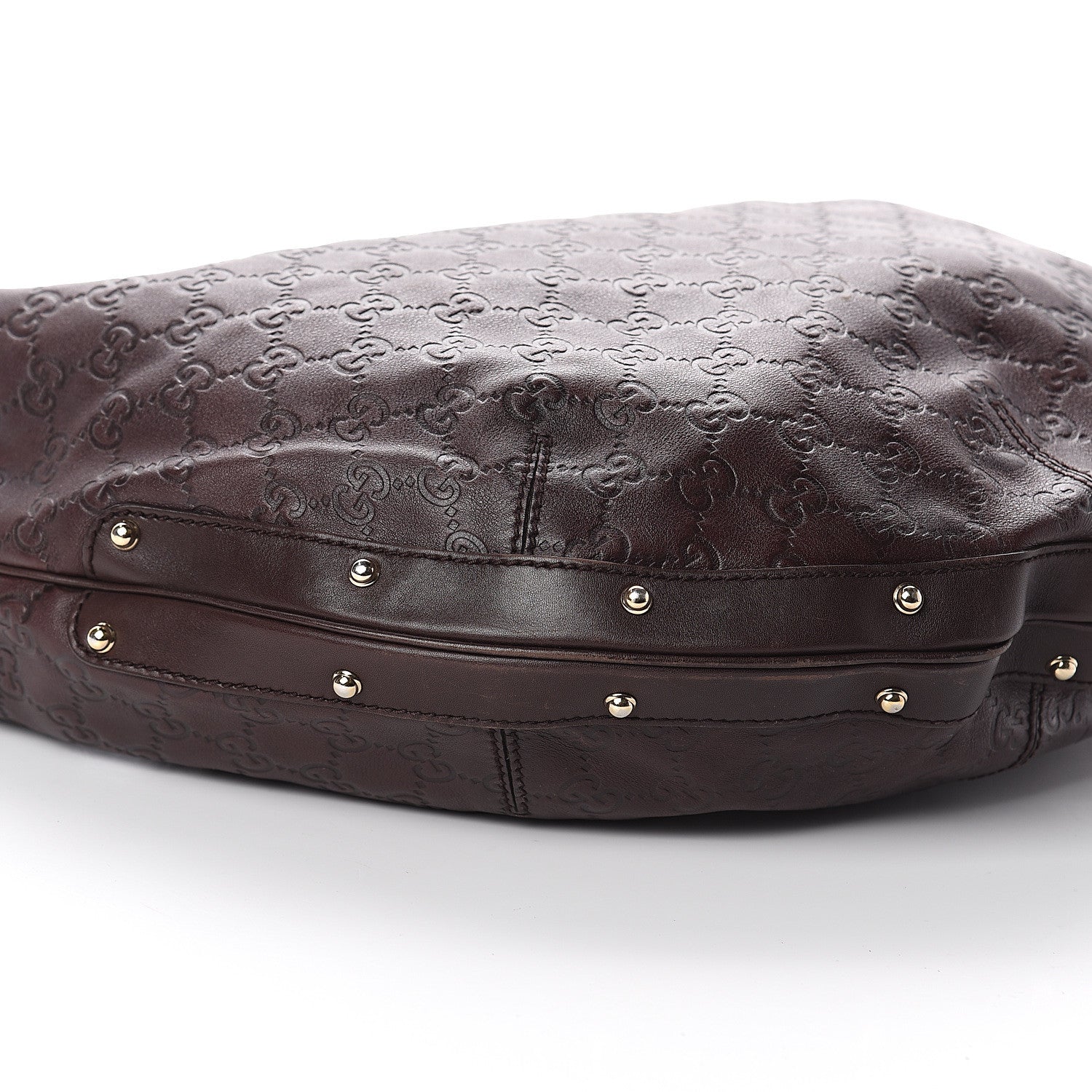 Gucci Guccissima Large Biba Hobo Dark Brown 7 of 8