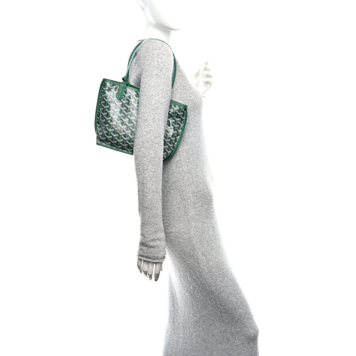 Goyardine Reversible Mini Anjou Green