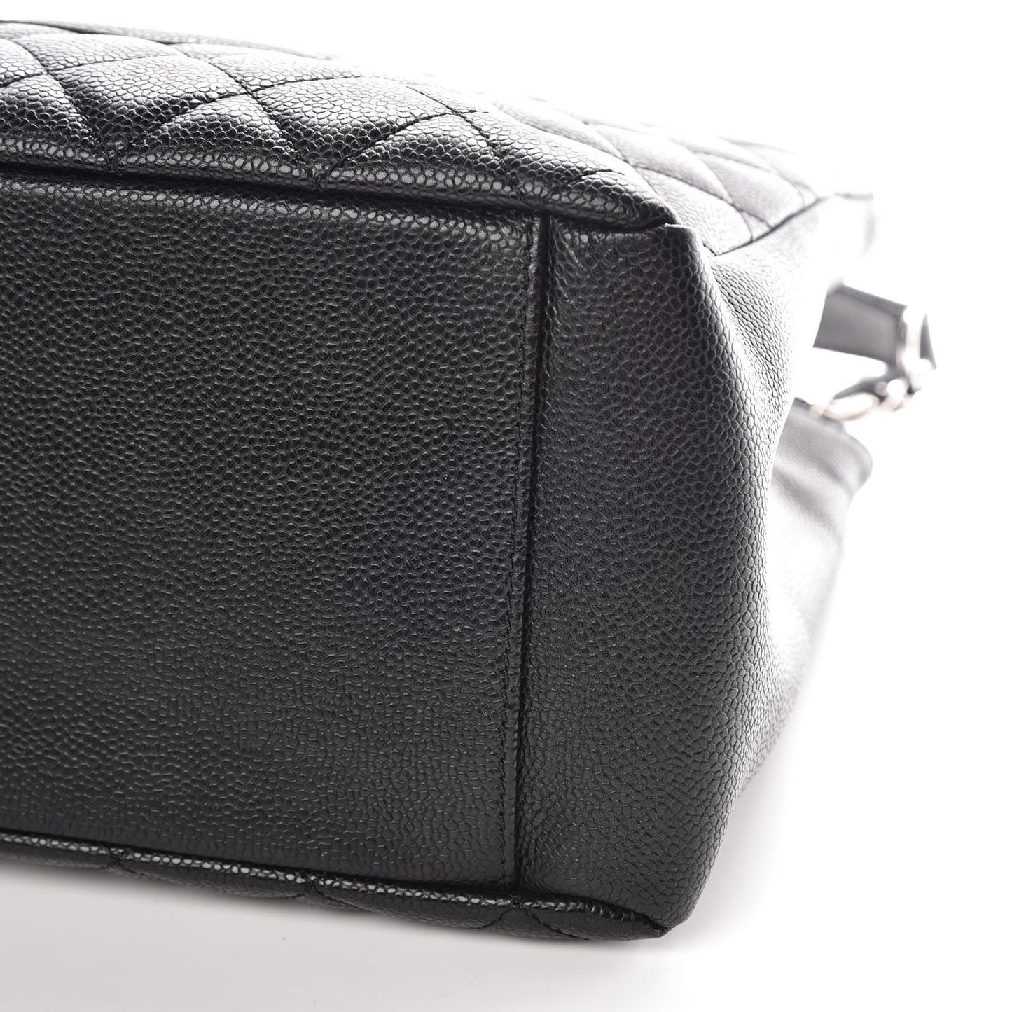 Caviar Quilted Grand Shopping Tote GST Black