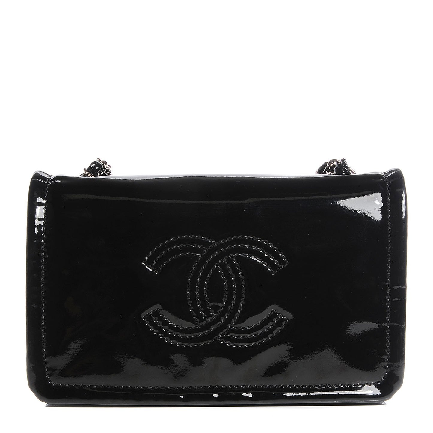 Vinyl Small Lipstick Flap Black