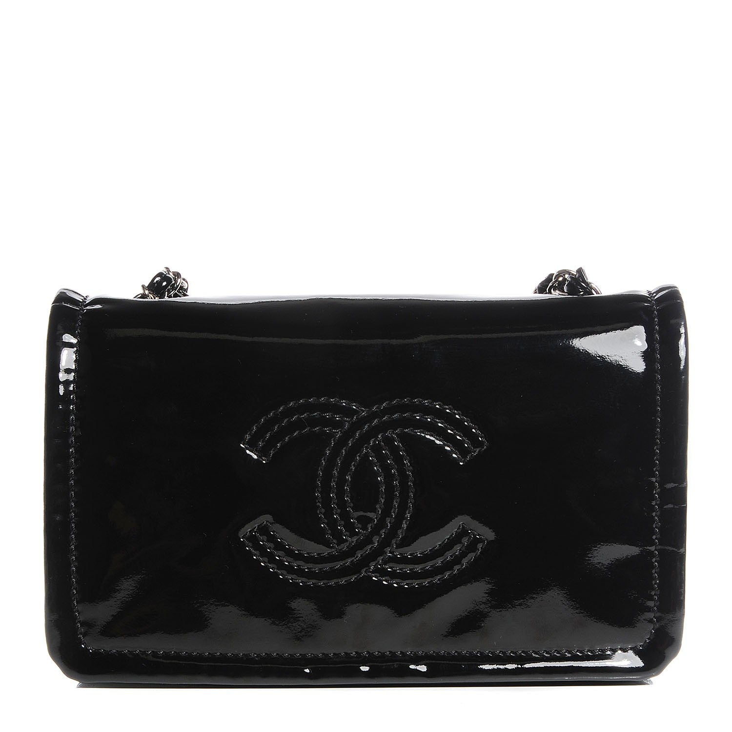 Chanel Vinyl Small Lipstick Flap Black 1 of 7
