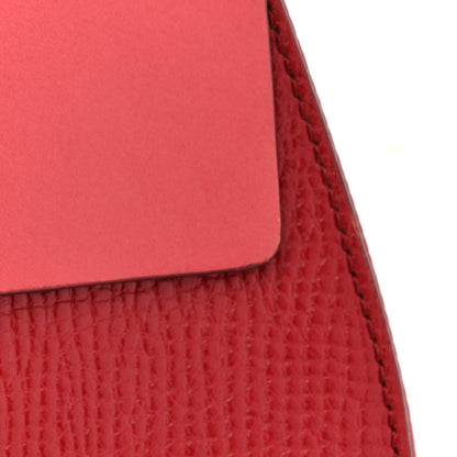 Chloe Grained Calfskin Lambskin Mini Bi-Color Drew Shoulder Bag Red 10 of 11