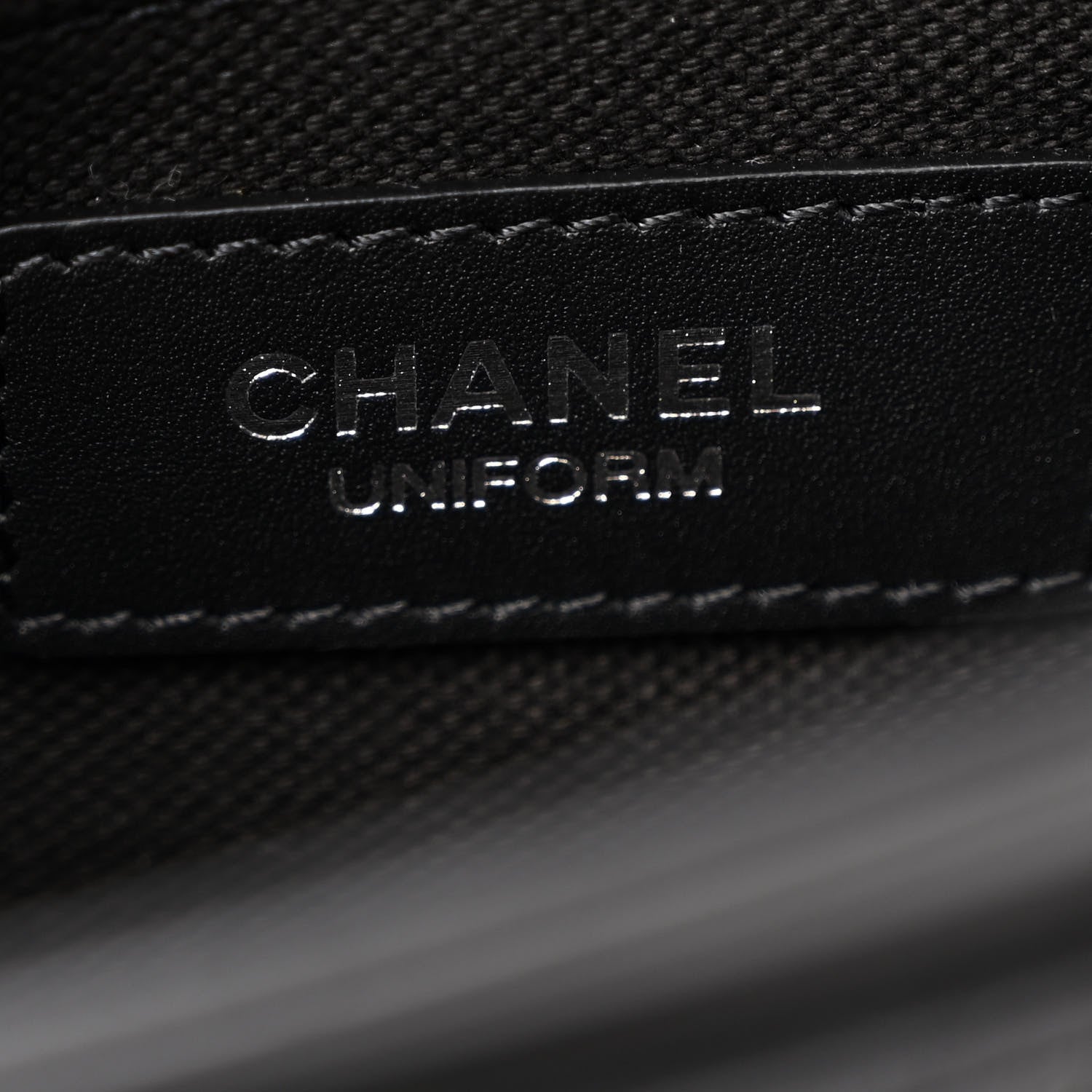 Chanel Calfskin Quilted CC Uniform Flap Belt Bag Black 6 of 11