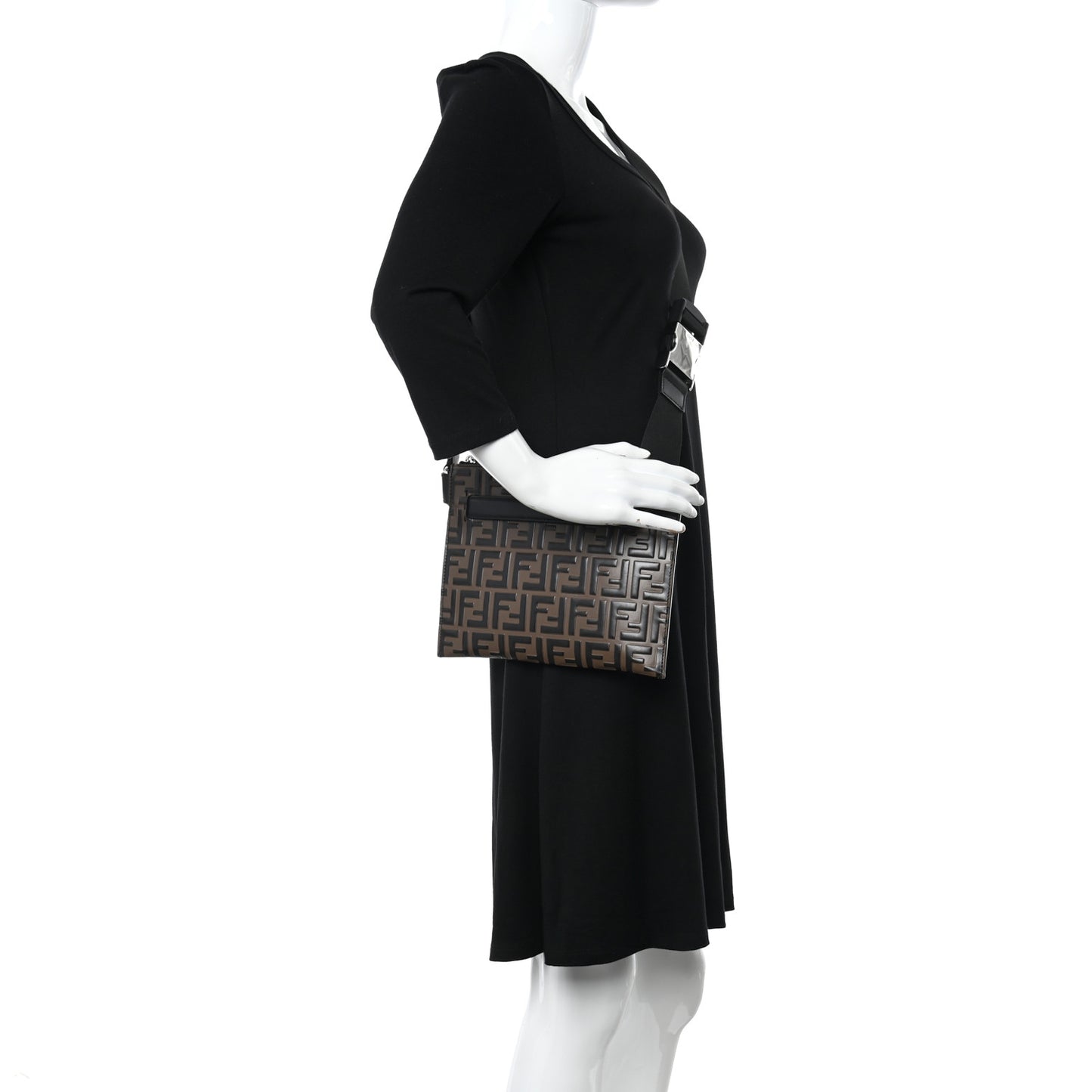 Vitello Century Bi-Color FF 1974 Embossed Messenger Maya Black