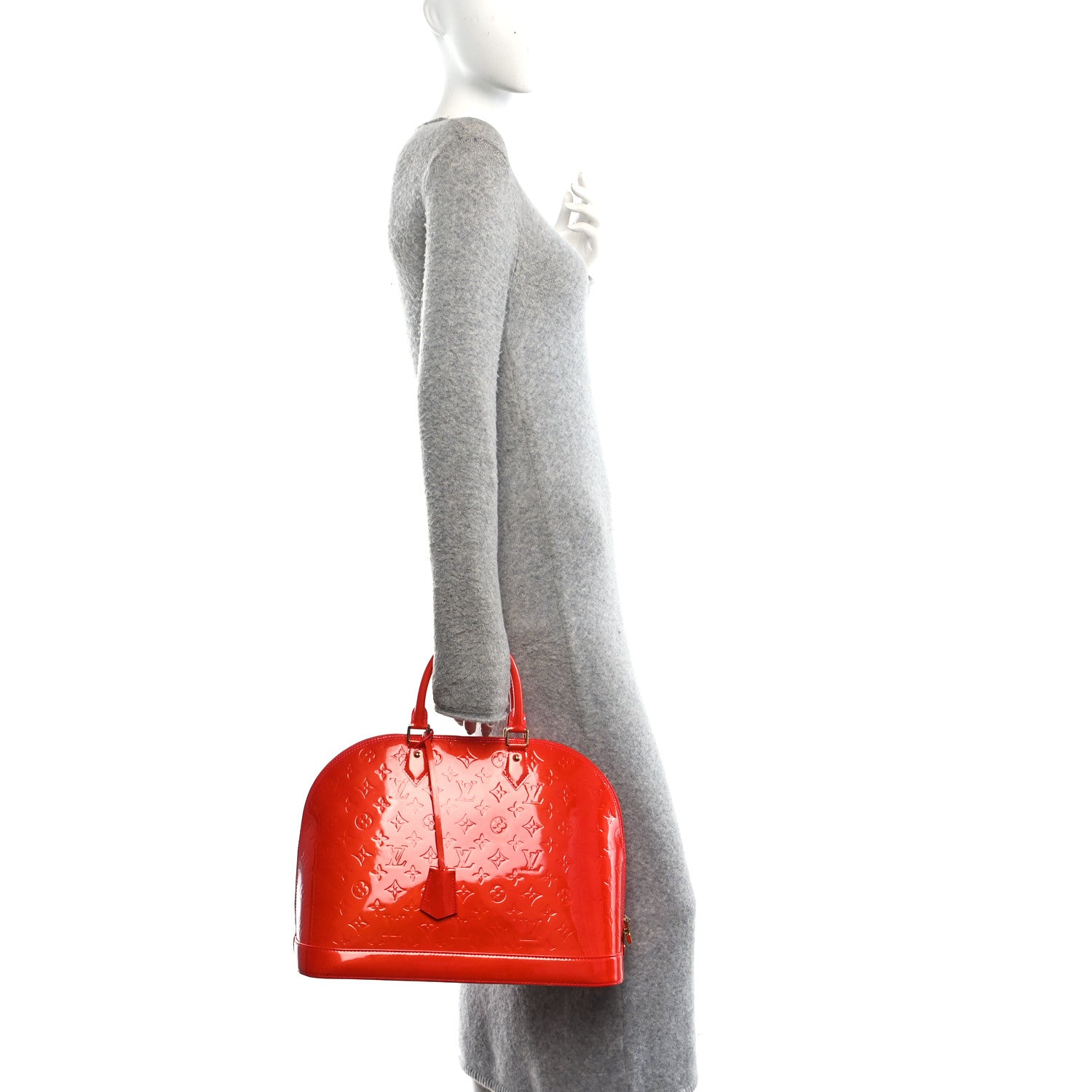 Louis Vuitton Vernis Alma GM Rouge Grenadine 2 of 9