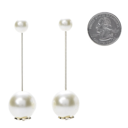 Chanel Pearl CC Drop Earrings Gold 2 of 6
