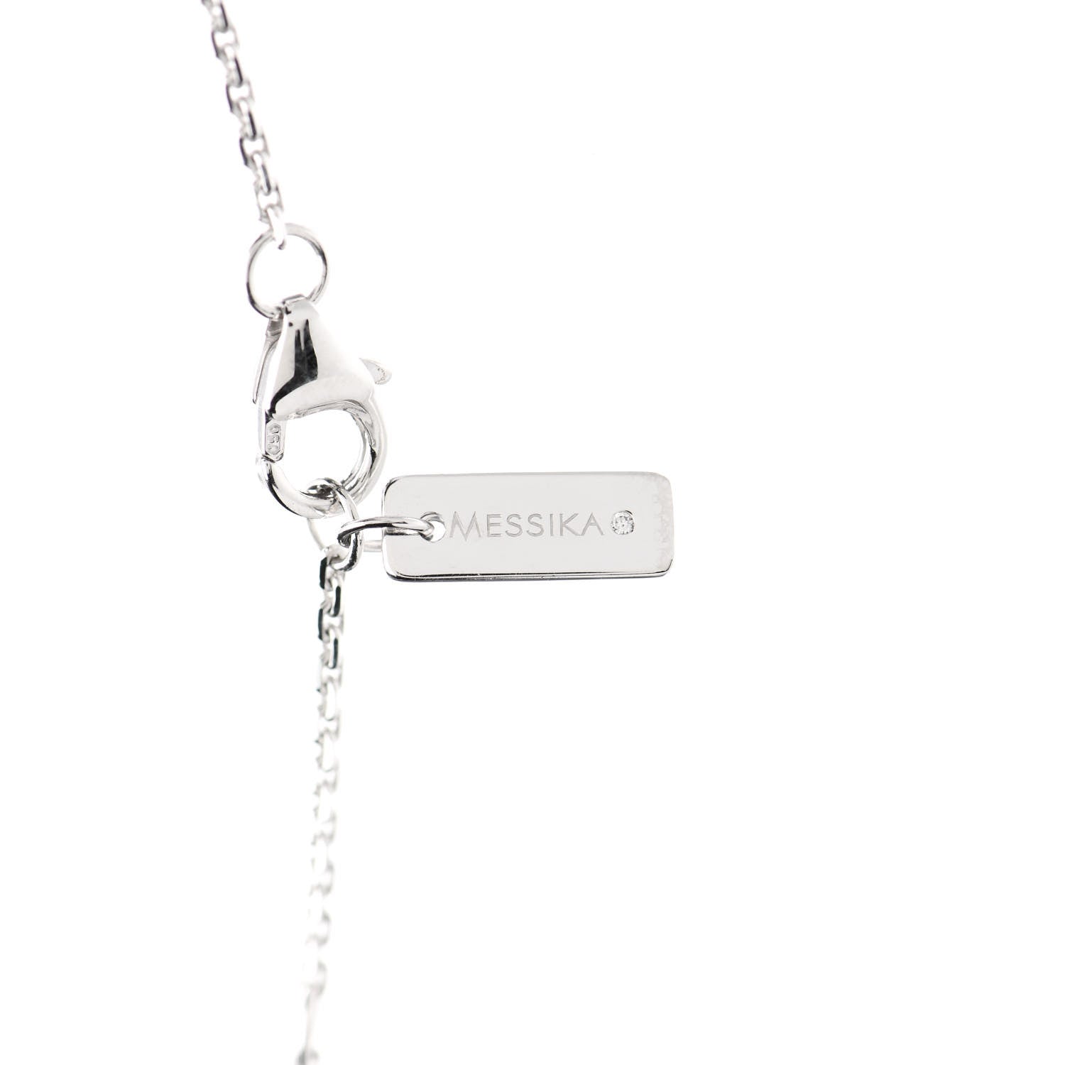 Messika 18K White Gold Diamond Move Pave Necklace 4 of 5