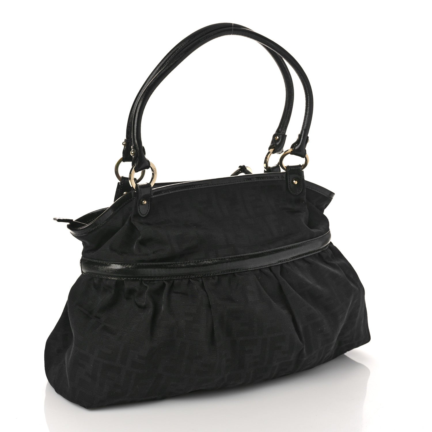 Fendi Zucca Large Chef Shopper Tote Black 3 of 9